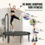 Foldable Mini Trampoline, 51 Inch Fitness Rebounder, Max Load 450lbs Exercise Trampoline, Stable & Quiet Trampoline with 4 Level
