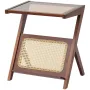 Rattan sofabord Z-formet rotting sofabord 1-niveau til stue