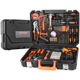 Tool Kit 146 Piece Household Hand Tool Set with Electric Drill Tool Case