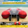 Boat Launching Wheels, 30.5 cm Boat Transom Launching Wheel, 226.8 kg Loading Capacity Inflatable Boat Launch Wheels, Aluminium 