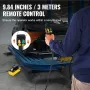 689 bar(10,000PSI) Air Hydraulic Pump, 2.3 L(0.61 Gal) Reservoir, NPT 9.5mm(3/8 In) Oil Outlet, NPT 6.4mm(1/4 In) Inlet, Plastic
