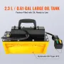 689 bar(10,000PSI) Air Hydraulic Pump, 2.3 L(0.61 Gal) Reservoir, NPT 9.5mm(3/8 In) Oil Outlet, NPT 6.4mm(1/4 In) Inlet, Plastic