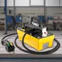 689 bar(10,000PSI) Air Hydraulic Pump, 2.3 L(0.61 Gal) Reservoir, NPT 9.5mm(3/8 In) Oil Outlet, NPT 6.4mm(1/4 In) Inlet, Plastic