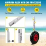 Boat Launching Wheels, 30.5 cm Boat Transom Launching Wheel, 226.8 kg Loading Capacity Inflatable Boat Launch Wheels, Aluminium 