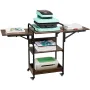 Heat Press Table with Charging Station, 3 Tier Movable Heat Press Stand, Foldable Heat Transfer Machine Stand with Wheels, Rolli