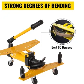 Manual Hydraulic Pipe Tube Bender Machine 10 Ton Manual Hydraulic Tube Bending Machine 1/4"-1" Diameter 6 Dies for Heating and