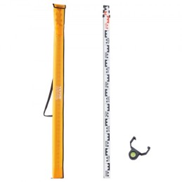 Measuring Rod 3M Metric Telescopic Grade Rod CM/MM w/ Bubble Level & Bag