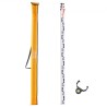 Measuring Rod 3M Metric Telescopic Grade Rod CM/MM w/ Bubble Level & Bag