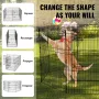 Hund Playpen 8 paneler sammenfoldelig metal hundeøvelse pen med