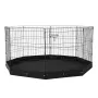 Hund Playpen 8 paneler sammenfoldelig metal hundeøvelse pen med