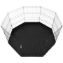 Hund Playpen 8 paneler sammenfoldelig metal hundeøvelse pen med