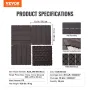 Interlocking Deck Fliser 36 PAKK 12 "X12" VANDPROOF TIL PORCHE