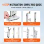 Ladder Levler, 11.4 inch Expansion Length Steel Ladder Leveling Tool, Quick Release Pitch Hopper, Stair Ladder Stabilizer Easy t