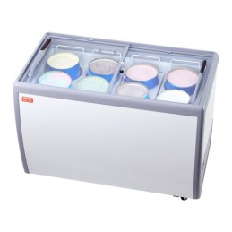 370 L COMMERCIAL ICE CREAM CASE Gelato Dipping Freezer Cabinet