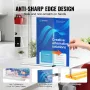 Acrylic Sign Holder, 6 Pack 8.5 x 11-inch Brochure Display Holders, T-Shape Double Sided Display Sign Stand, Clear Acrylic Table
