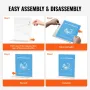 Acrylic Sign Holder, 6 Pack 8.5 x 11-inch Brochure Display Holders, T-Shape Double Sided Display Sign Stand, Clear Acrylic Table