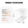 Acrylic Sign Holder, 6 Pack 8.5 x 11-inch Brochure Display Holders, T-Shape Double Sided Display Sign Stand, Clear Acrylic Table