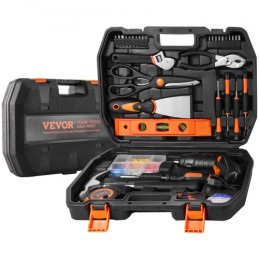 Tool Kit 96 Piece Household Hand Tool Set Cordless Screwdriver Tool Case