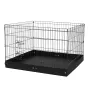 Hund Playpen 4 paneler sammenfoldelig metal hundeøvelse pen med