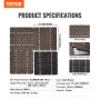 Interlocking Deck Tiles Plastic Wood, 10 Pack,12"x12" 10 sq. ft Waterproof Outdoor Flooring All Weather Use, Patio Floor Decking