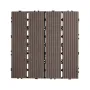 Interlocking Deck Fliser Plast Wood 10 Pack 12 "X12" Vandtæt