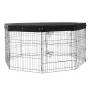 Dog Playpen 8 paneler sammenfoldelig metal hundeøvelse pen med