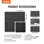 Interlocking Deck Fliser 36 PAKK 12 "X12" Plastik til Porch