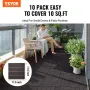 Interlocking Deck Fliser 10 PAKK 12 "X12" Vandtæt til Porch