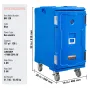 Insulated Food Pan Carrier, 127 Qt Hot Box for Catering, Food Box Carrier with Double Buckles, Front Loading Food Warmer with Ha