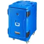 Insulated Food Pan Carrier, 127 Qt Hot Box for Catering, Food Box Carrier with Double Buckles, Front Loading Food Warmer with Ha