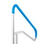 Pool Handrail, 55 x 32 inch Pool Railing, Stainless Steel with Base Plate for Indoor/Outdoor Pools,Swimming Pool Safety Railing 
