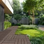 Interlocking Deck Fliser Plast Wood 27 Pack 12 "X12" Vandtæt