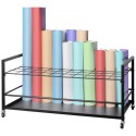 Blueprint Storage Rack 50 Slots Mobile Roll File Holder for Architectural