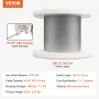 Wire Rope Kit, 1/8" 100 ft 304 Stainless Steel Cable with 124 Accessories, 1600 lbs Breaking Strength, 7x7 Strands Construction 