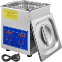 2L Ultrasonic Cleaner Rustfrit stål Ultrasonic Cleaner Digital Heater Timer Timer Jewelry Rengøring til kommercielt personligt