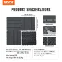 Interlocking Deck Fliser 10 Pack 12 "X12" Plastik til Porch