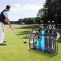 Arrangør af golfopbevaring 3 golfpose Stand Holder Club Rack