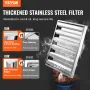 Commercial Hood Filter, 24.5W x 19.5H Inch Range Hood Filters, Stainless Steel Restaurant Range Hood Baffle Filter for Grease Ra