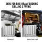 Commercial Hood Filter, 24.5W x 19.5H Inch Range Hood Filters, Stainless Steel Restaurant Range Hood Baffle Filter for Grease Ra