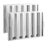 Commercial Hood Filter, 24.5W x 19.5H Inch Range Hood Filters, Stainless Steel Restaurant Range Hood Baffle Filter for Grease Ra