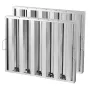 Commercial Hood Filter, 24.5W x 19.5H Inch Range Hood Filters, Stainless Steel Restaurant Range Hood Baffle Filter for Grease Ra