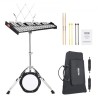 30 Bemærk Glockenspiel Xylophone Bell Kit med Mallets, Stand & Practice Pad