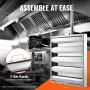 Commercial Hood Filter, 19.5W x 19.5H Inch Range Hood Filters, Stainless Steel Restaurant Range Hood Baffle Filter for Grease Ra
