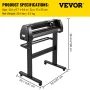 Vinyl Cutter Machine, 28 "Vinyl Plotter, LCD Display Plotter