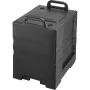 Insulated Food Pan Carrier, 81 Qt Hot Box for Catering, Food Box Carrier with Double Buckles, Front Loading Food Warmer with Han