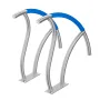 Pool Handrail, 2 PCS 30x30 in Pool Railing, Stainless Steel with Base Plate for Indoor/Outdoor Pools,Swimming Pool Safety Railin