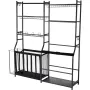 Golf Storage Garage Organizer, 2 Golf Bag Storage Stand Holder and Other Sports Equipment Storage Rack, Outdoor Steel Ball Cart,