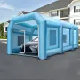Inflatable Tent, 26x13x10Ft Inflatable Spray Booth Custom Tent, Inflatable Paint Booth Tent Car Paint Booth Giant Workstation 21