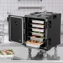 Insulated Food Pan Carrier, 95 Qt Hot Box for Catering, Food Box Carrier with Buckle, Front Loading Food Warmer with Handles, En