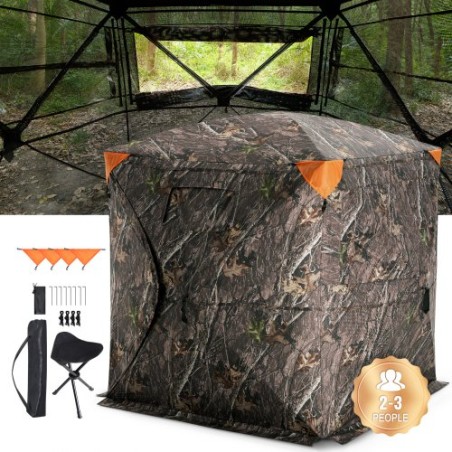 Jagtblind 270 ° Se gennem jordblind envejsnet for 2-3 personer